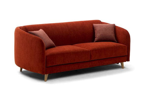 Das Schlafsofa Linus ist ein Meisterwerk modernen Designs, das Eleganz und Funktionalität vereint.