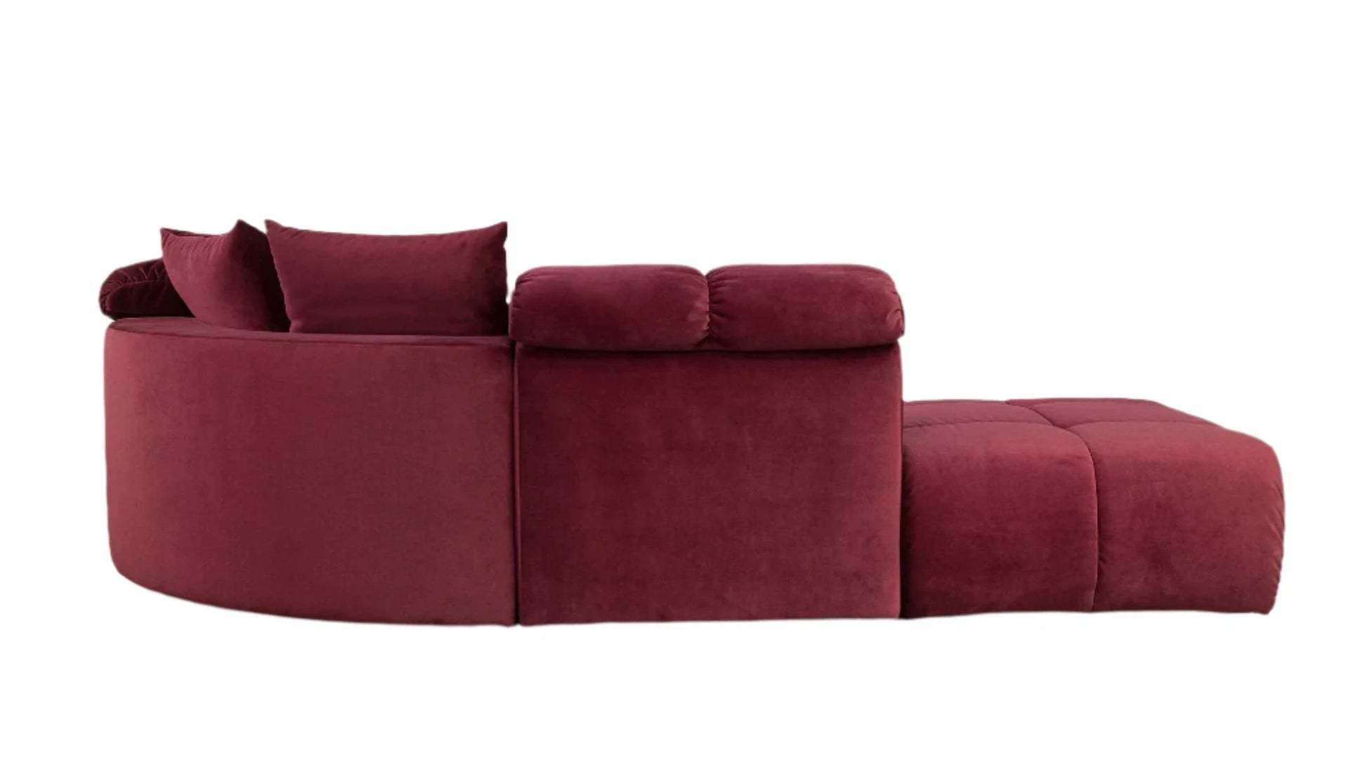 Eck-Schlafsofa mit 6 Sitzplätzen und Chaiselongue, individuell gestaltbarer Stoff