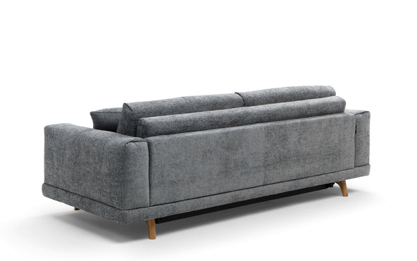 Das Schlafsofa Sofia beeindruckt durch seine elegante und zugleich minimalistische Gestaltung. 