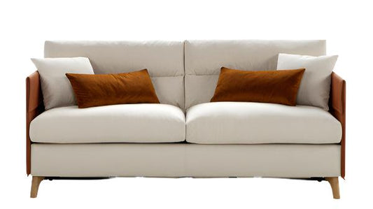 Schlafsofa Gina – modernes Sofa ohne Armlehnen mit solider Holzstruktur und personalisierbarer Stoff- und Farbwahl, ideal für stilvolle Wohnräume.